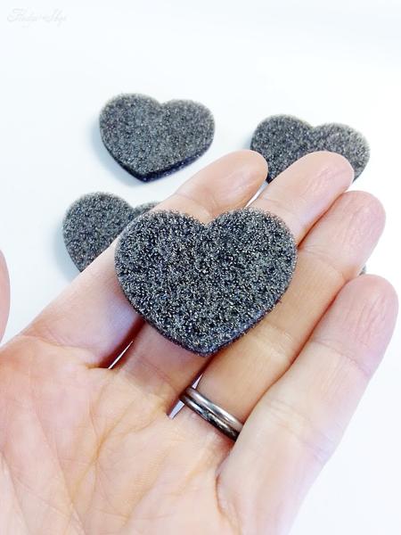 5 Schaumstoff Herzen